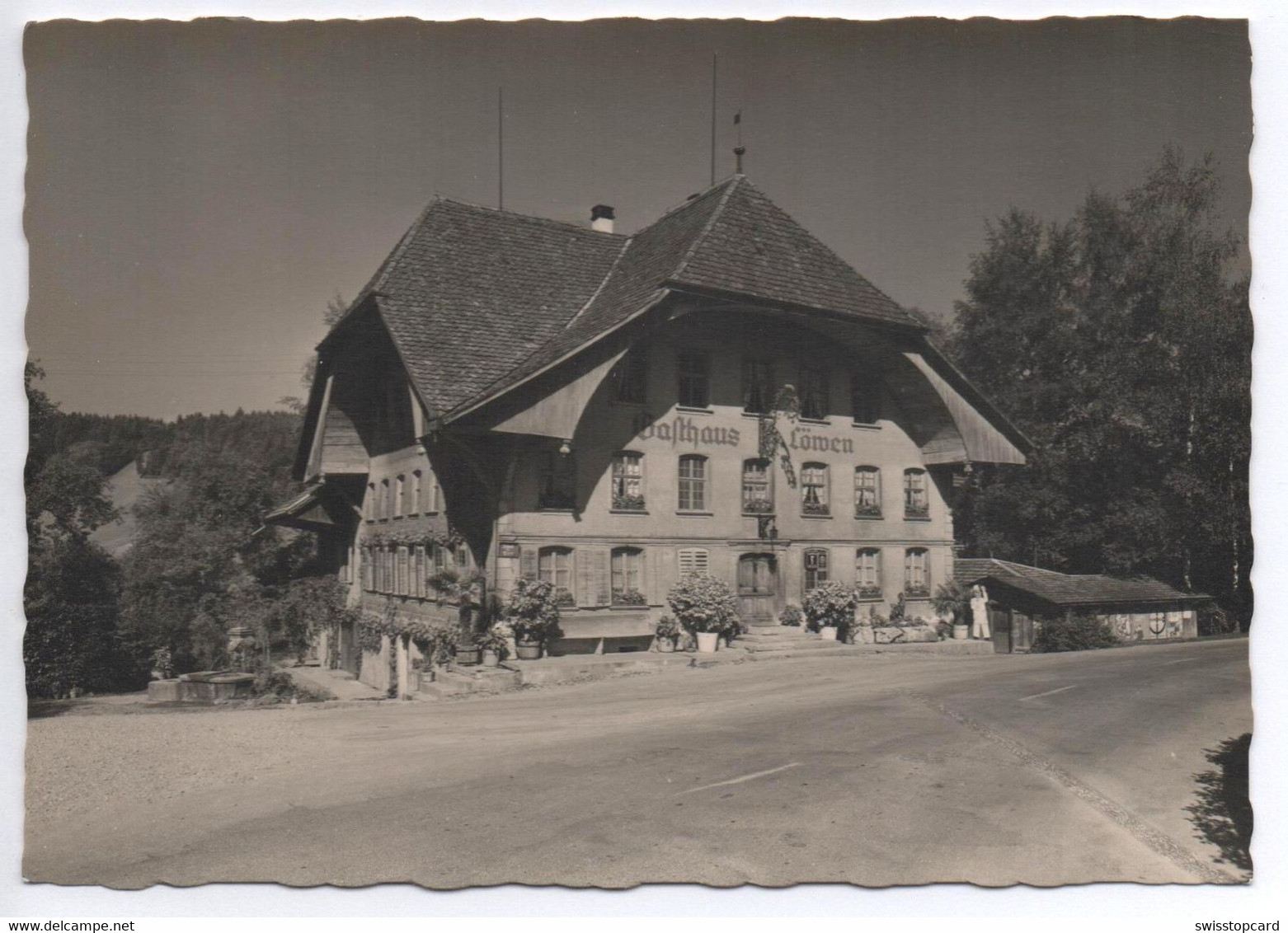 GROSSDIETWIL Gasthaus Z. Löwen Werbung Bes. Alfred Zettler-Felber Foto Friebel Sursee - Sursee