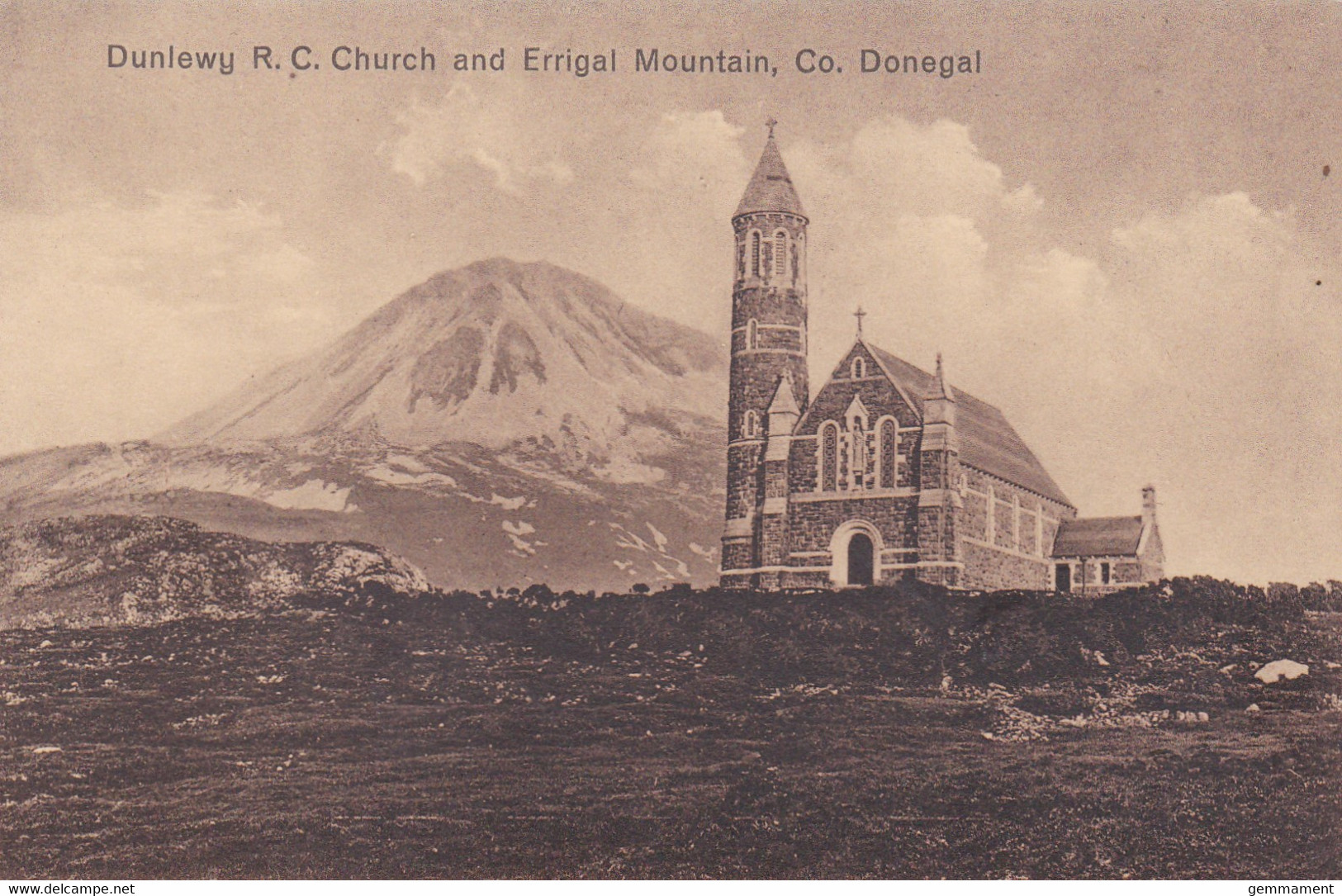 DUNLEWY R.C. CHURCH AND ERRIGAL MOUNTAIN - Donegal