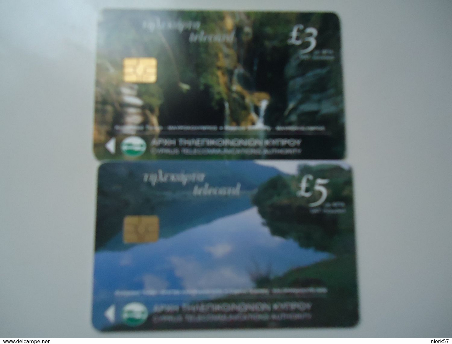 CYPRUS 2  USED   CARDS  LANDSCAPES - Landschappen