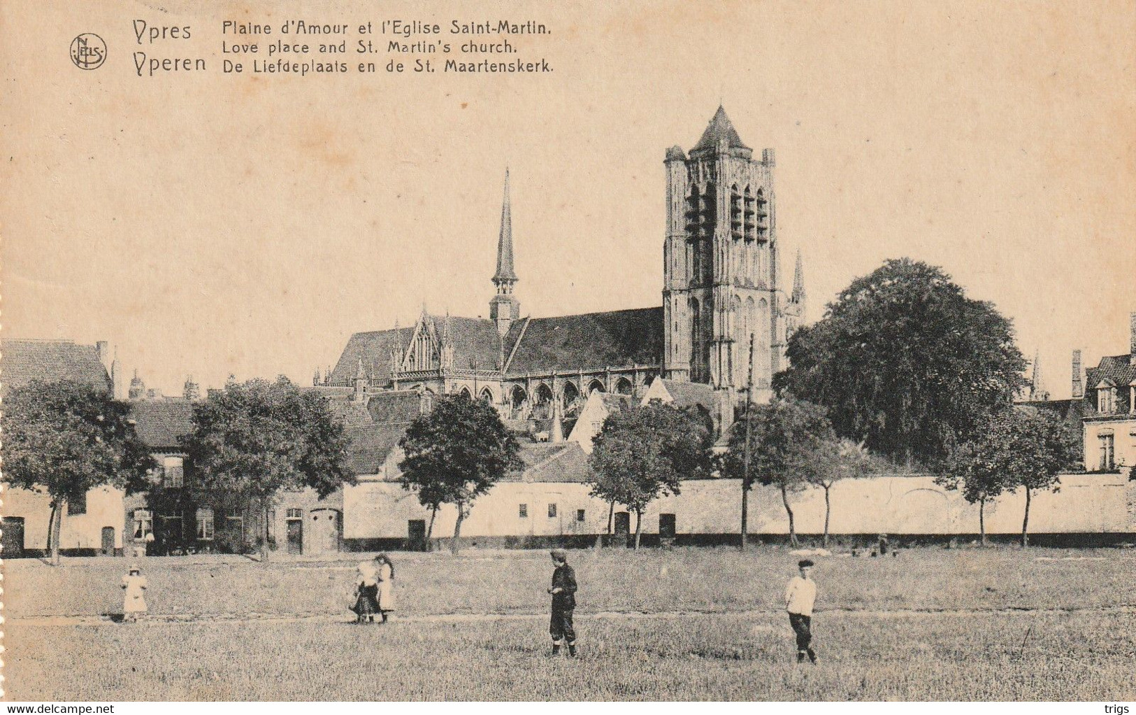 Yperen - De Liefdeplaats En De St. Maartenskerk - Ieper