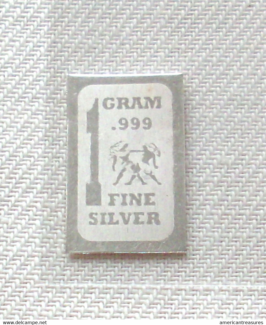 USA 1 Gram .999 Fine Silver Bar - 'Gemini Symbol' - NEW - Uncirculated - Other - America