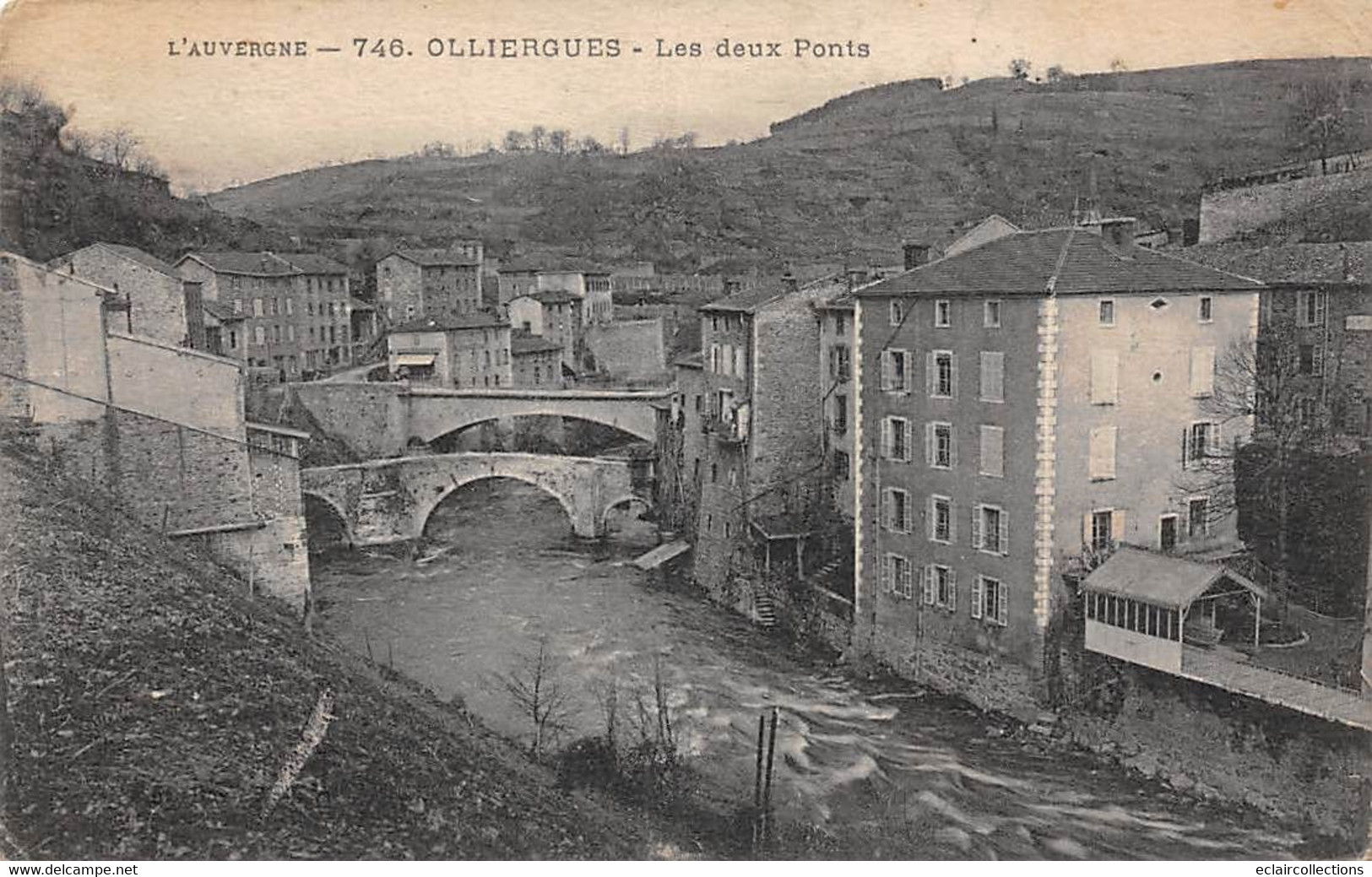 Olliergues              63           Les Deux Ponts     -pli -   (voir Scan) - Olliergues