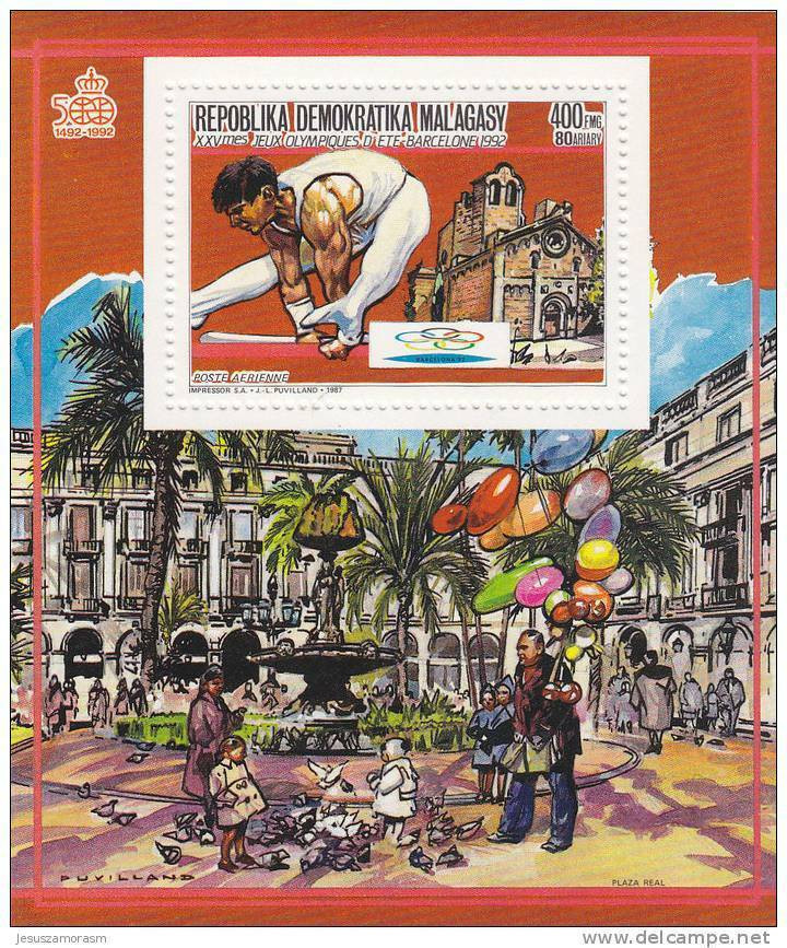 Madagascar Hb Michel 66A Al 71A - Estate 1992: Barcellona