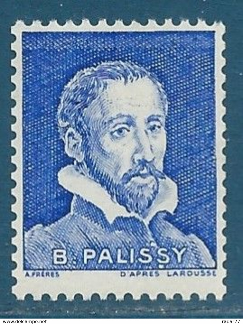 Vignette Expérimentale N°Pa8 Palissy Outremer - Proofs, Unissued, Experimental Vignettes