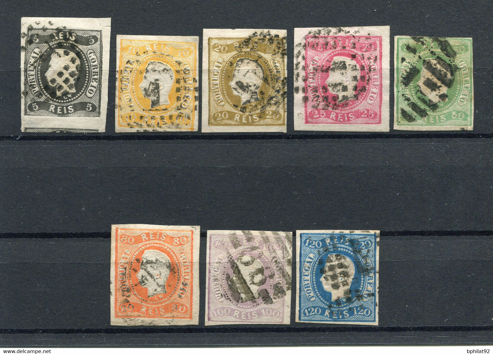 !!! PORTUGAL, SERIE N°18/25 OBLITEREE, TIMBRES 1ER CHOIX - Used Stamps