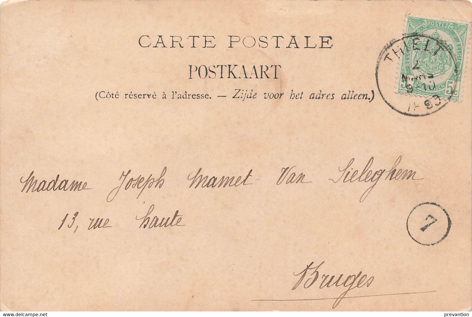 Souvenir De FONTAINE-L'EVEQUE - Le Parc - Carte Circulé En 1899 - Fontaine-l'Eveque