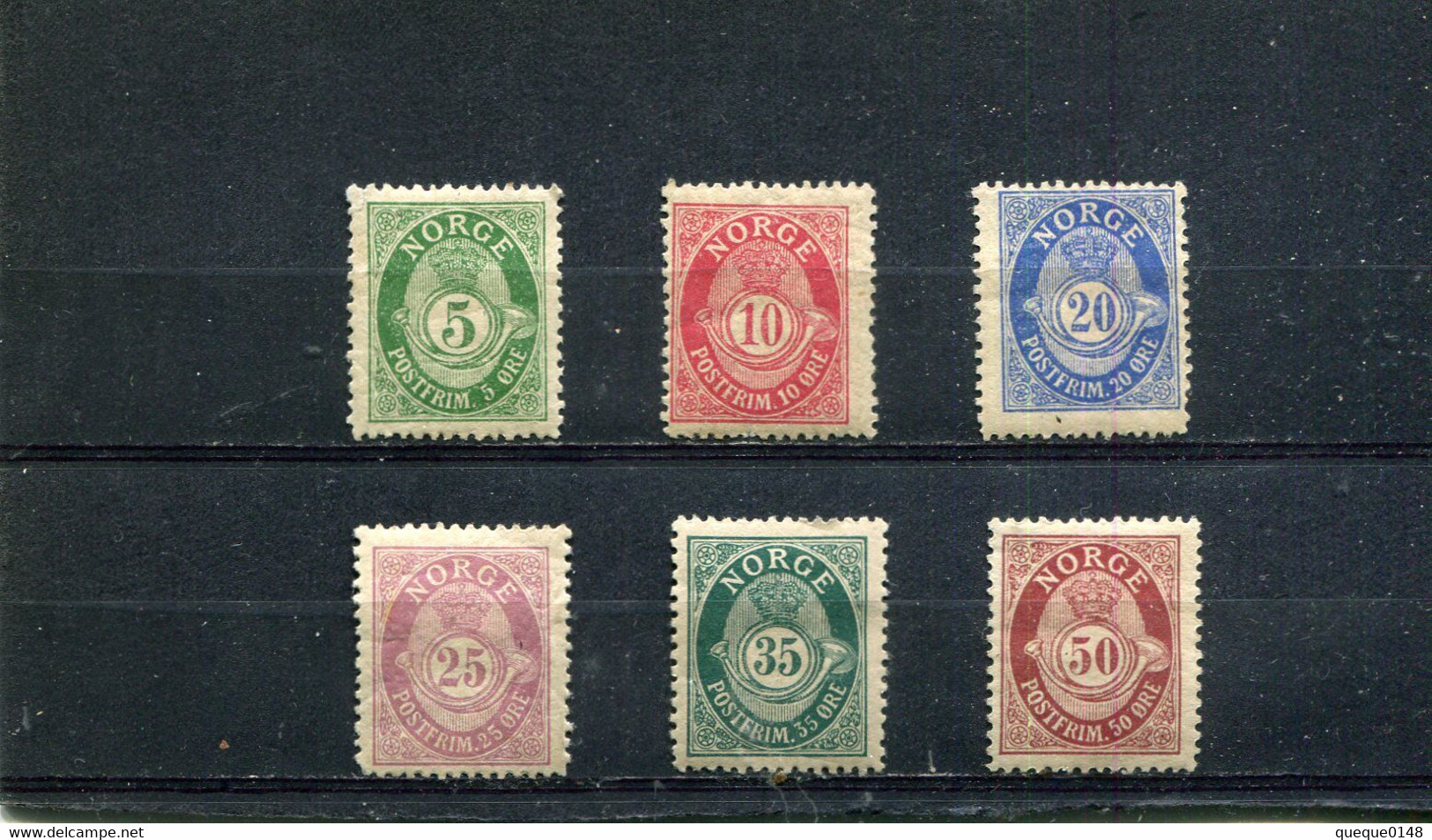 Norvège 1894-1907 Yt 49-50 52-53 55-56 * - Unused Stamps