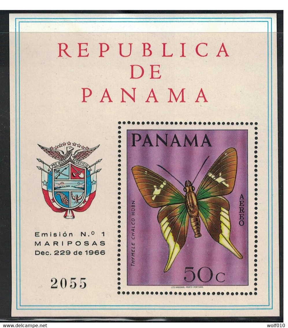 Panama. 1968. Butterfly. MNH SS. SCV = 15.00 - Butterflies