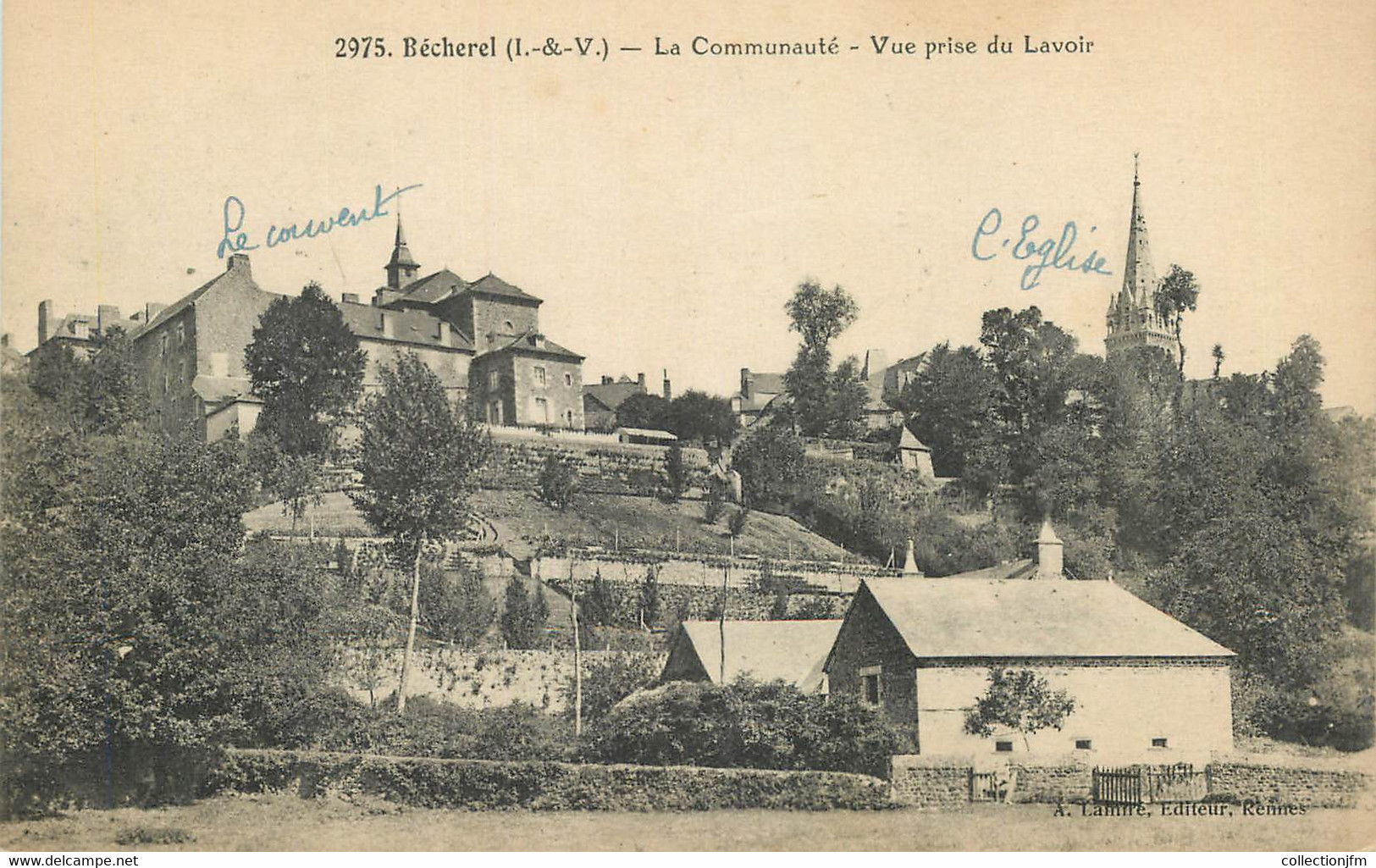 CPA FRANCE 35 "Bécherel, Vue Prise Du Lavoir" - Bécherel