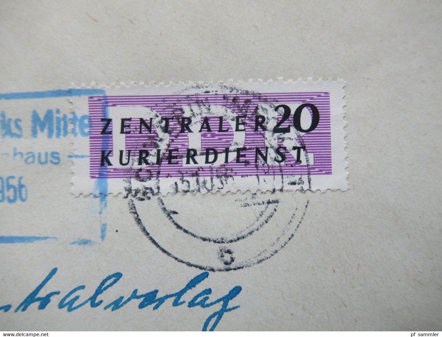 DDR 1956 Dienst ZKD Nr.7 EF VEB Gasversorgung Schwerin / Rat Des Stadtbezirks Mitte Poststelle - Other & Unclassified