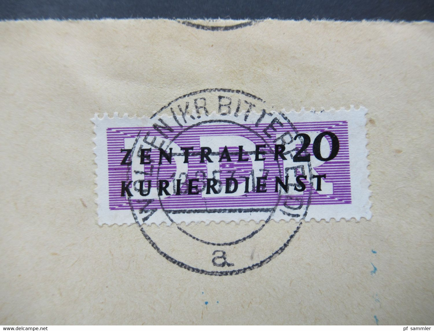 1957 Dienst ZKD Nr.7 EF VEB Farbenfabrik Wolfen Kreis Bitterfeld /Rat Des Stabezirks Mitte Poststelle Berolinahaus - Autres & Non Classés