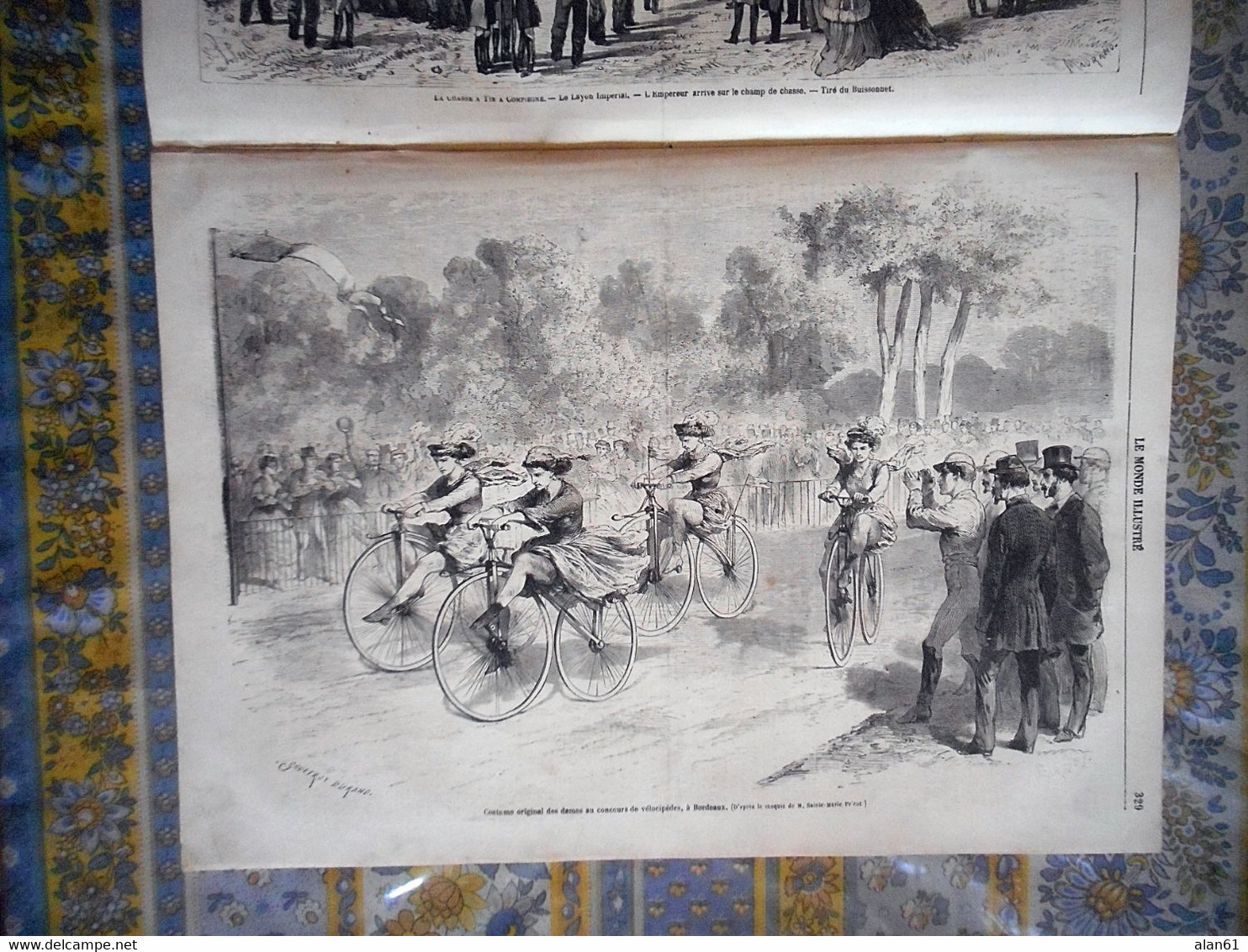 LE MONDE ILLUSTRE 21/11/1868 PASSY VILLA ROSSINI COMPIEGNE PALAIS CHASSE VELOCIPEDE CONCOURS BORDEAUX ALGERIE ORAN CHEMI - 1850 - 1899