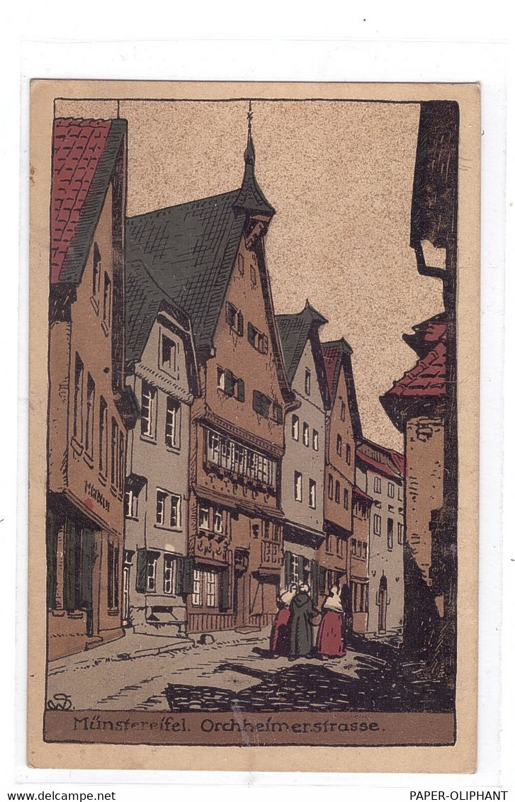 5358 BAD MÜNSTEREIFEL, Orchheimerstrasse, Steindruck, 1922 - Bad Muenstereifel