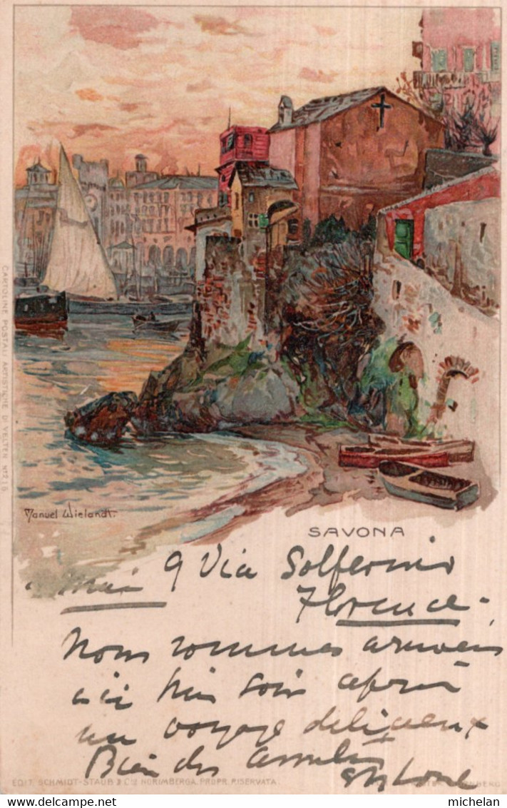 CPA     ILLUSTRATEUR   MANUEL WIELANDT---SAVONA----1908 - Wielandt, Manuel