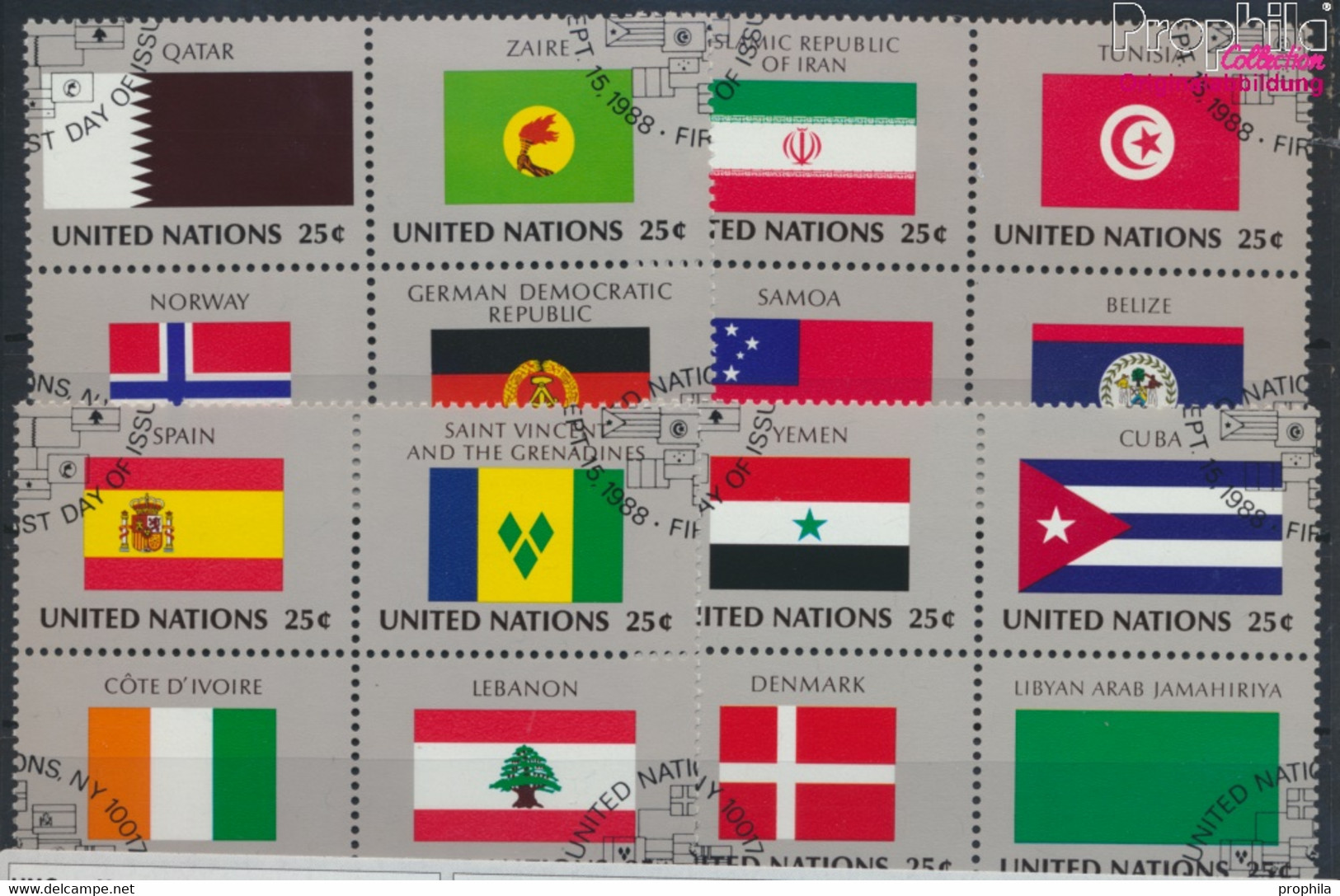 UNO - New York 553-568 (kompl.Ausg.) Gestempelt 1988 Mitgliedsstaaten (9628431 - Gebraucht