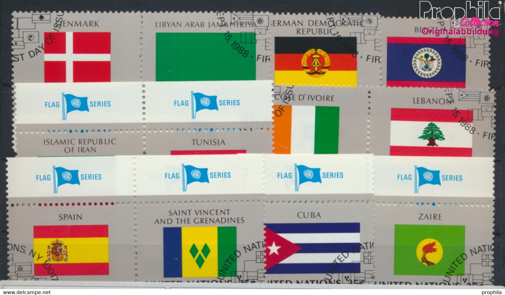 UNO - New York 553-568 (kompl.Ausg.) Gestempelt 1988 Mitgliedsstaaten (9628433 - Oblitérés