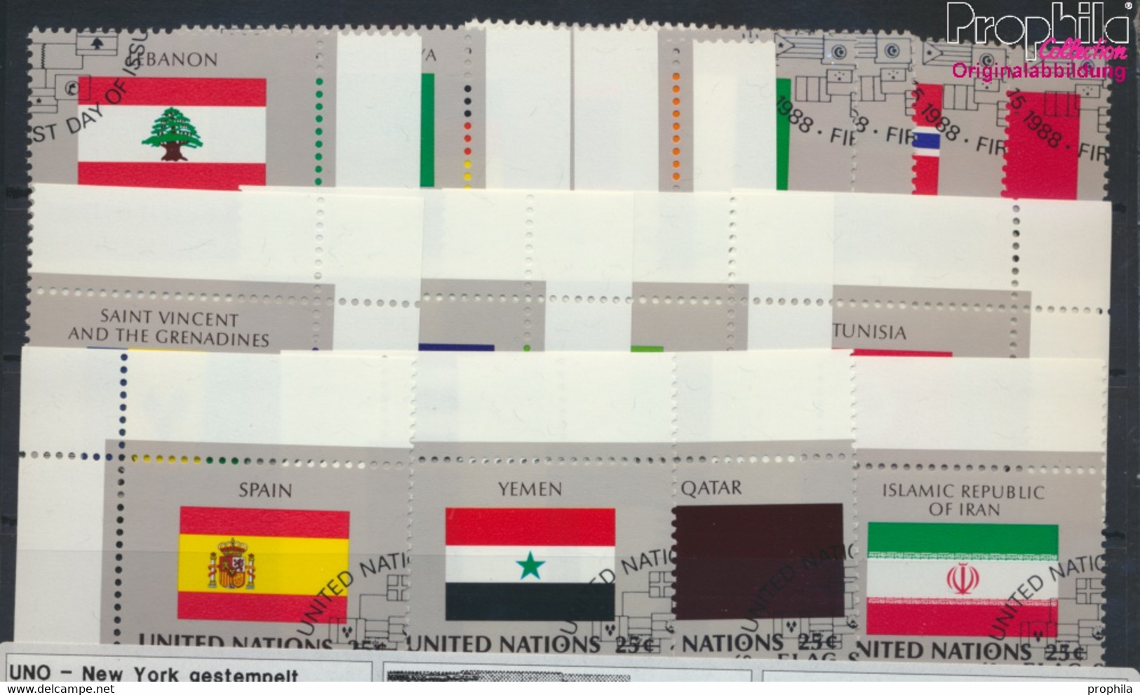 UNO - New York 553-568 (kompl.Ausg.) Gestempelt 1988 Mitgliedsstaaten (9628434 - Gebruikt