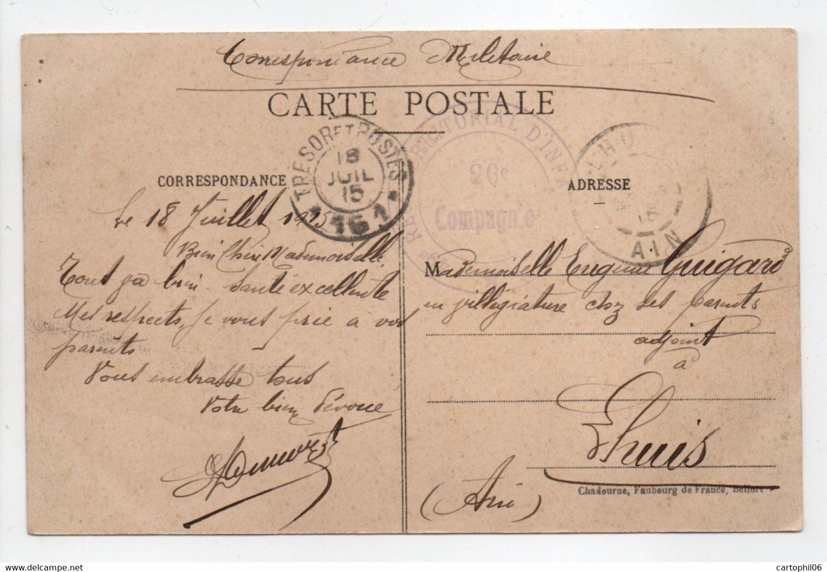 - CPA MONTREUX-VIEUX (68) - Place De L'Eglise 1915 - Edition Chadourne 912 - - Other & Unclassified