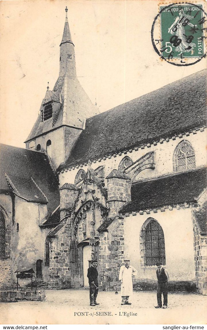 CPA 10 PONT SUR SEINE EGLISE - Autres & Non Classés