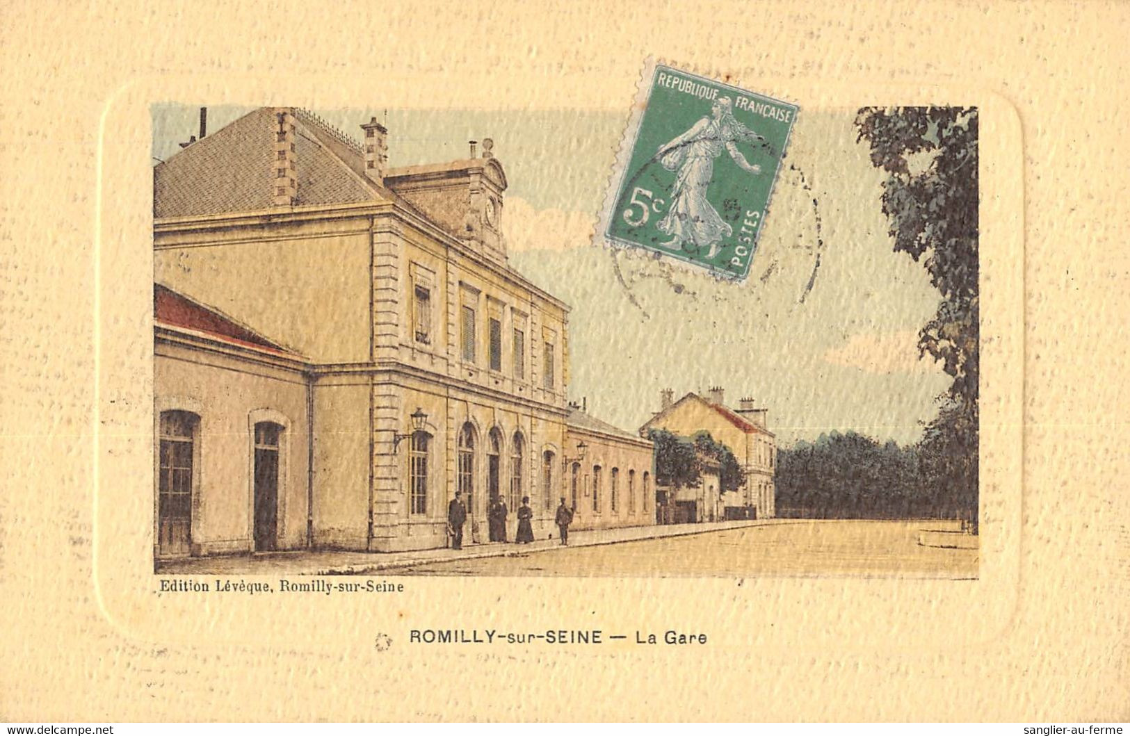 CPA 10 ROMILLY SUR SEINE LA GARE - Romilly-sur-Seine