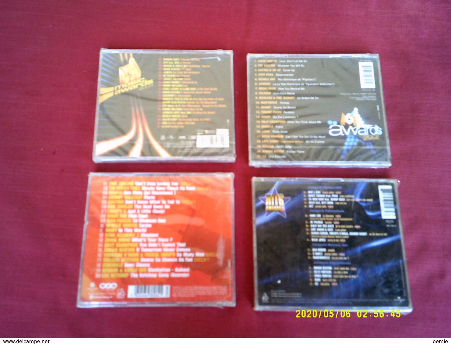 LOT DE 4 CD  COMPILATION    AWARDS  2001 + 2002 + 2003  + HITS DE L'ANNEE  VOL 2 - Hit-Compilations