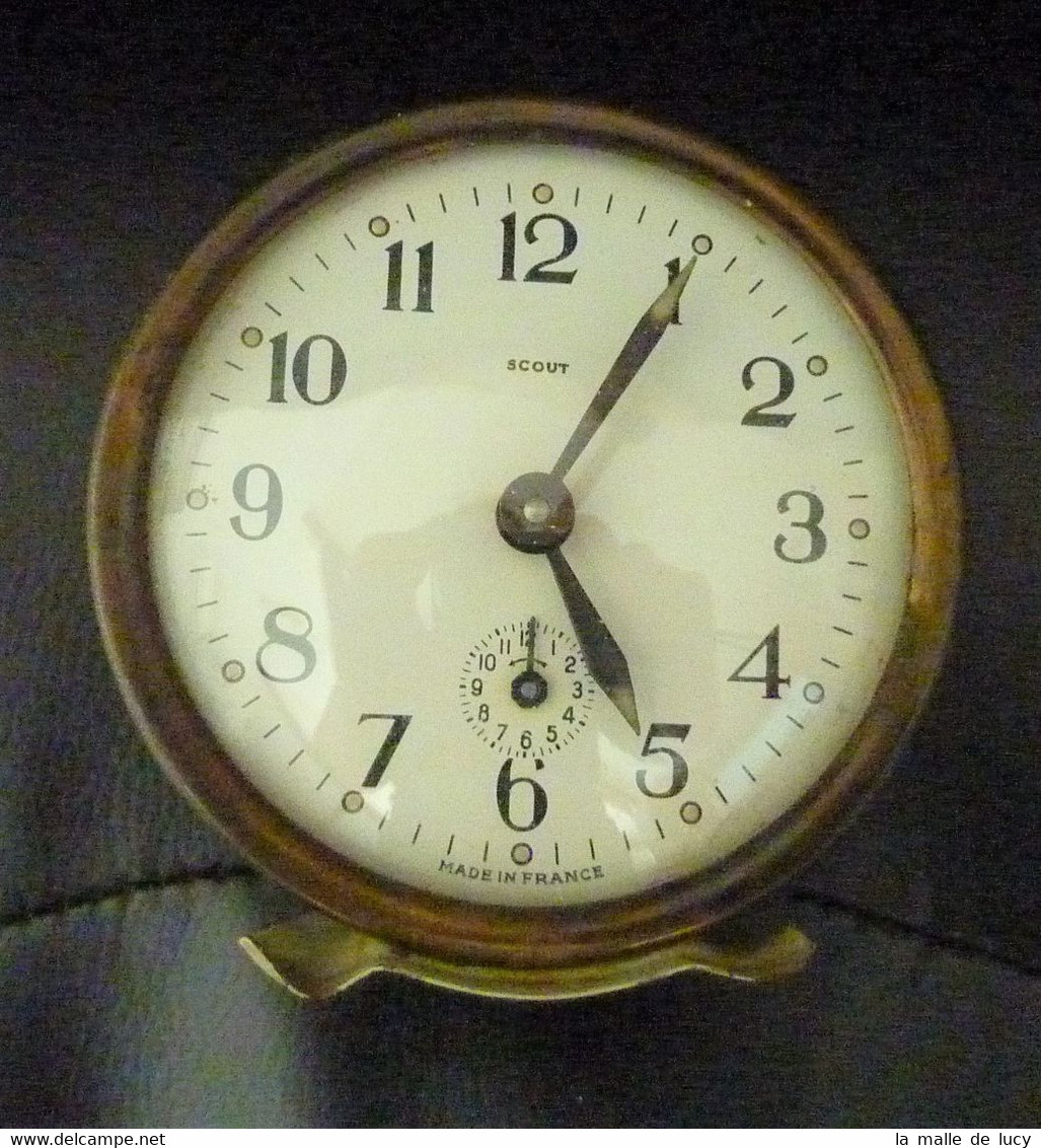 Ancien Réveil Scout En Métal Années 30/40 - Alarm Clocks