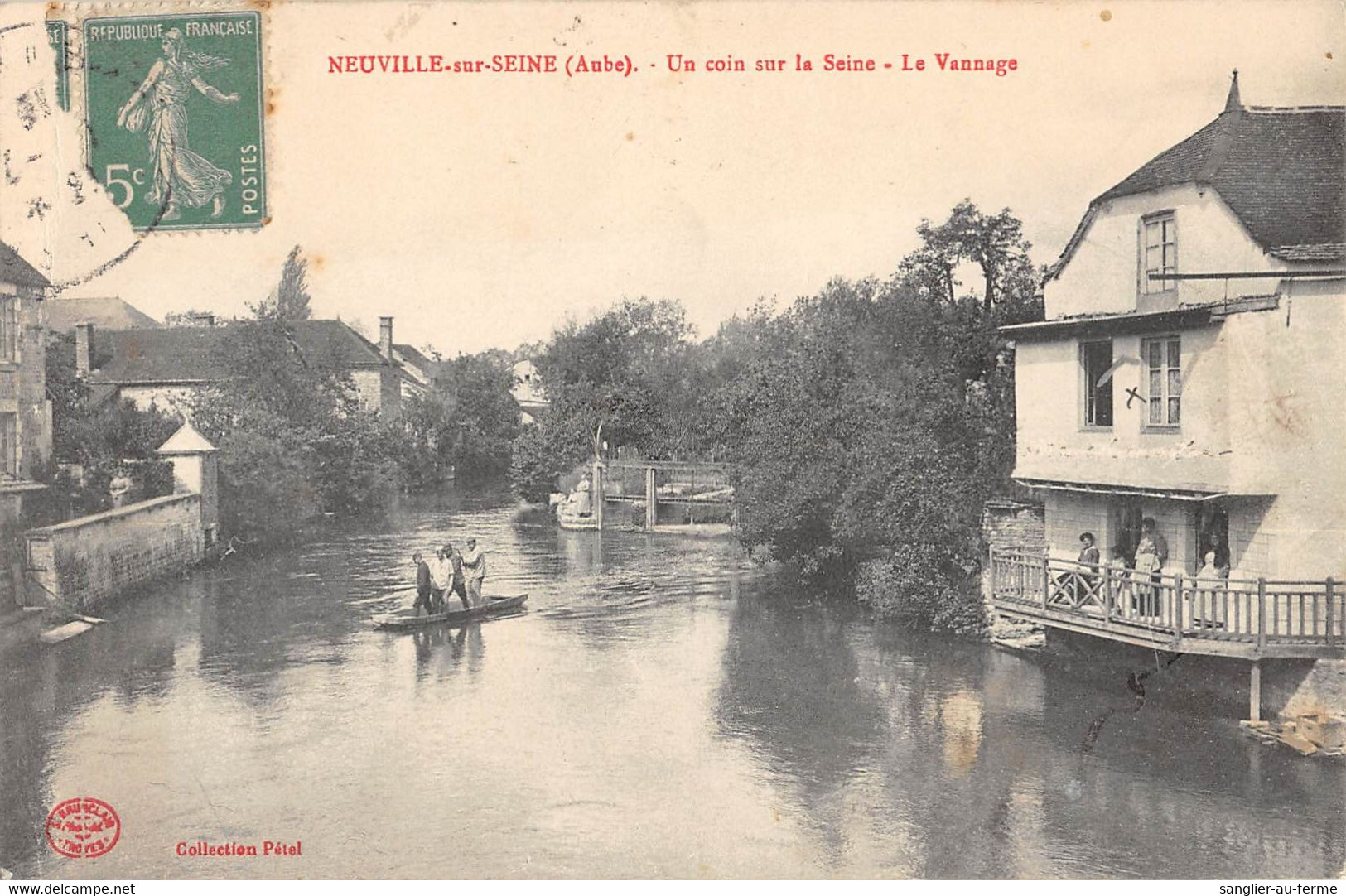 CPA 10 NEUVILLE SUR SEINE UN COIN SUR LA SEINE LE VANNAGE - Altri & Non Classificati