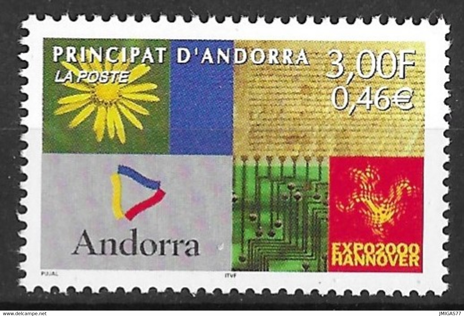 Andorre Français N° 536 - Unused Stamps
