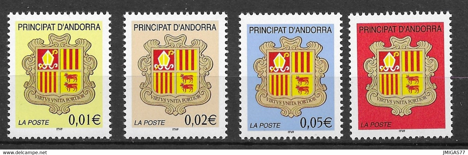 Andorre Français N° 555-558 - Ongebruikt