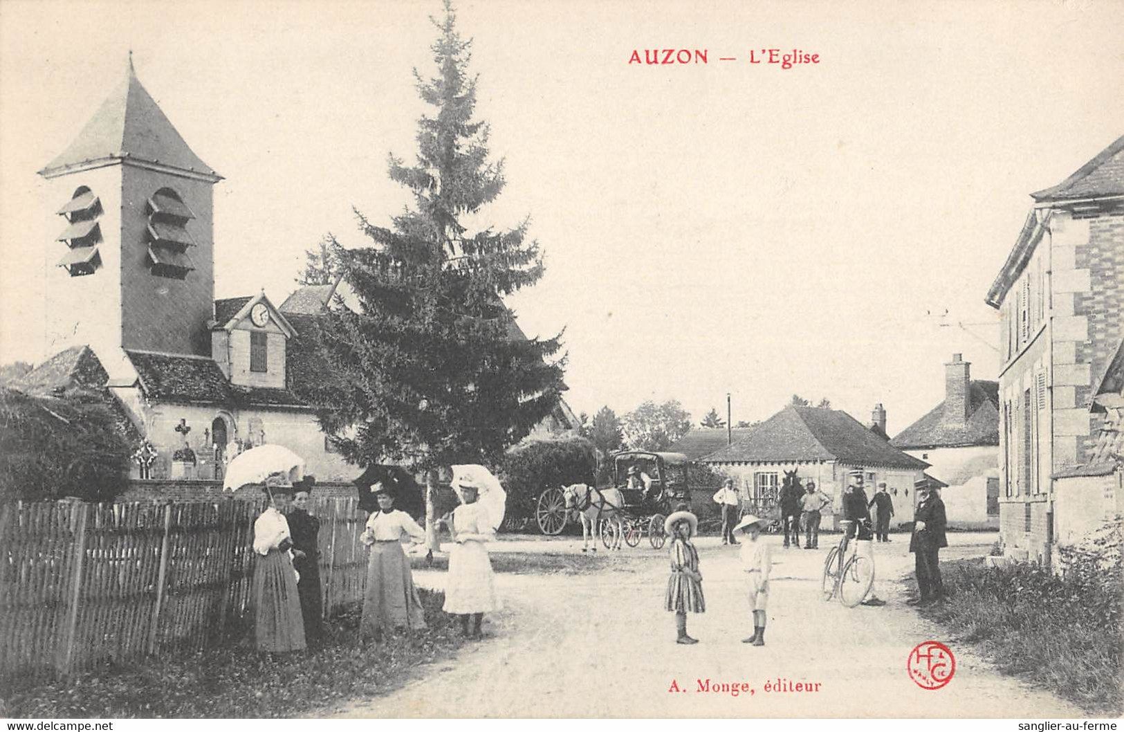 CPA 10 AUZON EGLISE - Sonstige & Ohne Zuordnung