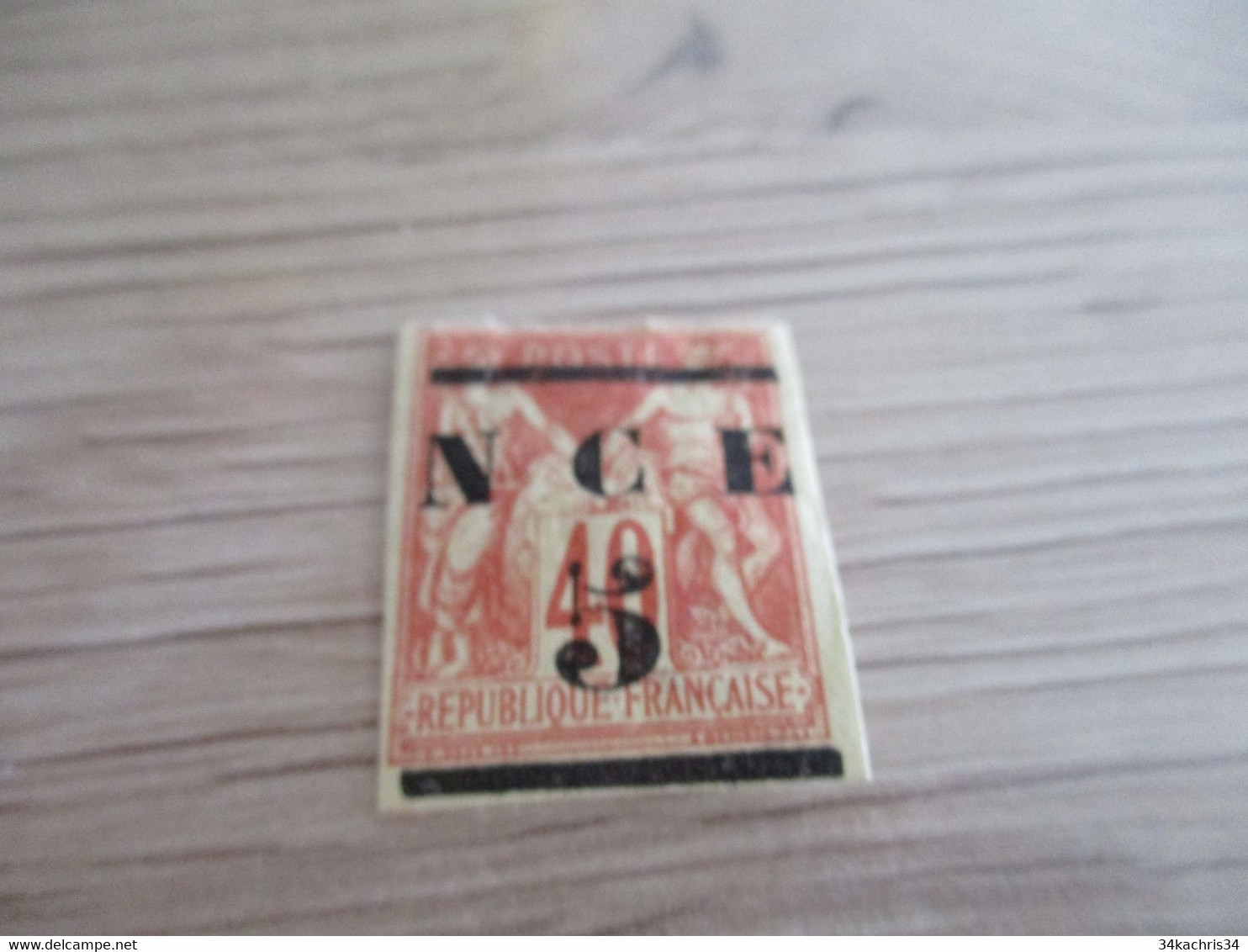 TP Colonies Françaises Nouvelle Calédonie  Charnière N°6 - Unused Stamps