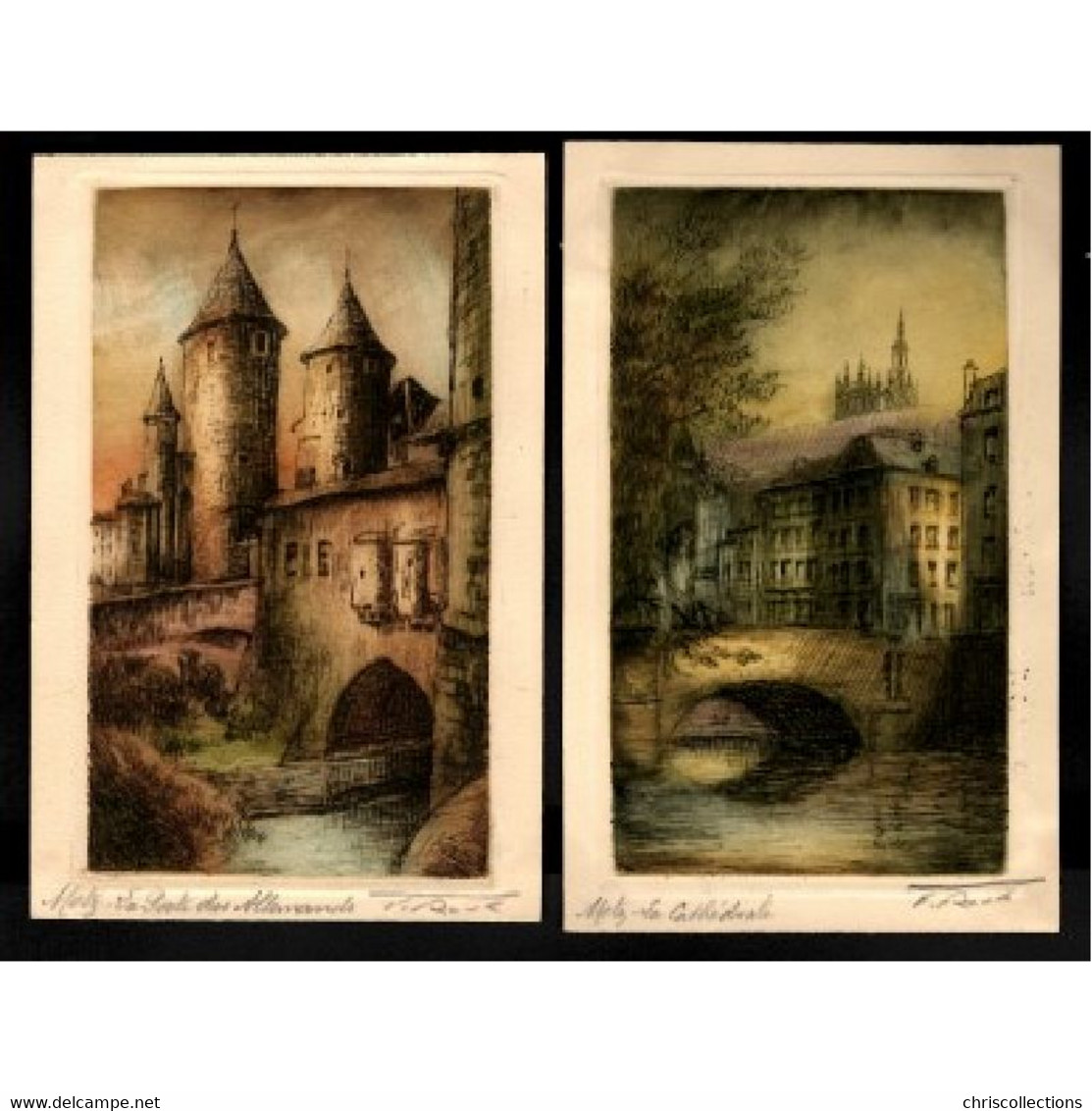 57 - METZ - Lot De 5 Cartes Postales Différentes Illustrations De Metz - Steamers
