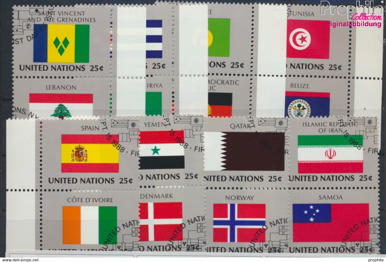 UNO - New York 553-568 (kompl.Ausg.) Gestempelt 1988 Mitgliedsstaaten (9628432 - Usados