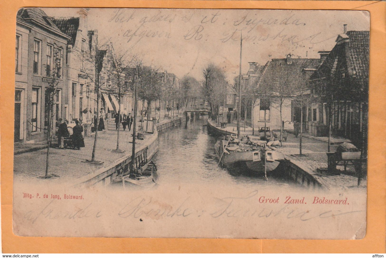 Groot Zand  Netherlands 1907 Postcard - Bolsward