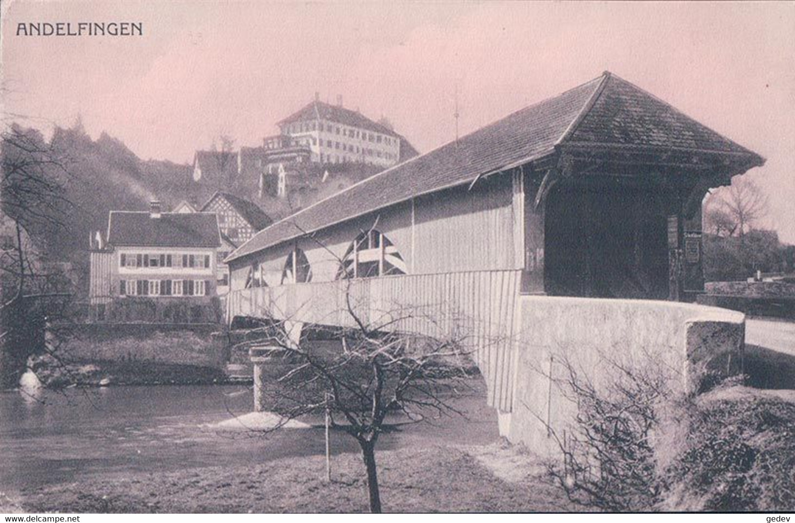 Andelfingen ZH, Pont Couvert En Bois (12370a) - Andelfingen