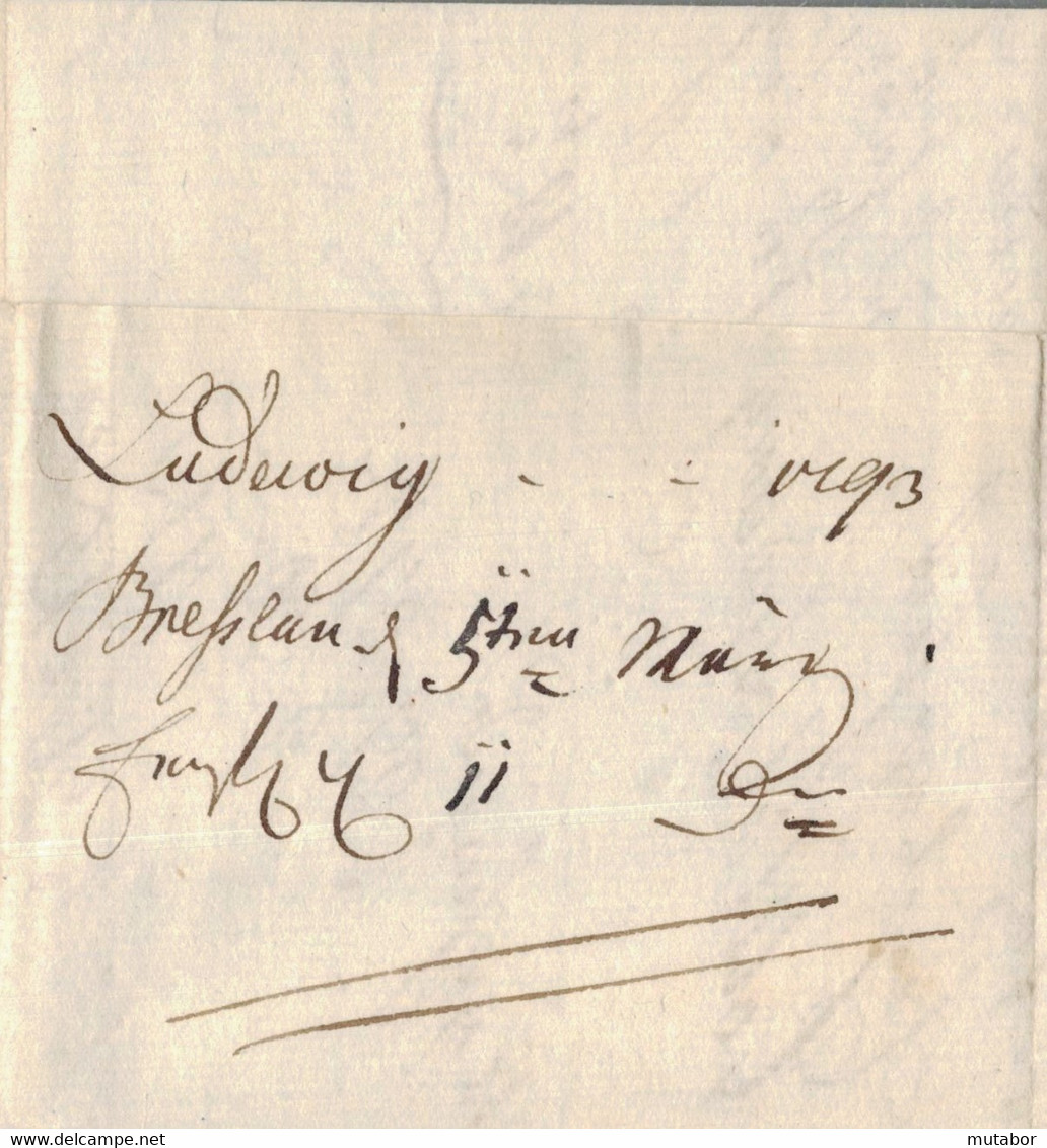 1793 Bresslau Fuhrmannsbrief Inhalt  N. Steyr - Prefilatelia