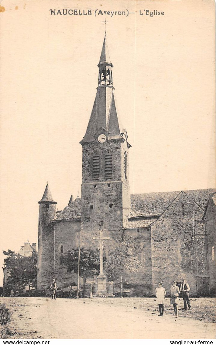 CPA 12 NAUCELLE EGLISE - Other & Unclassified