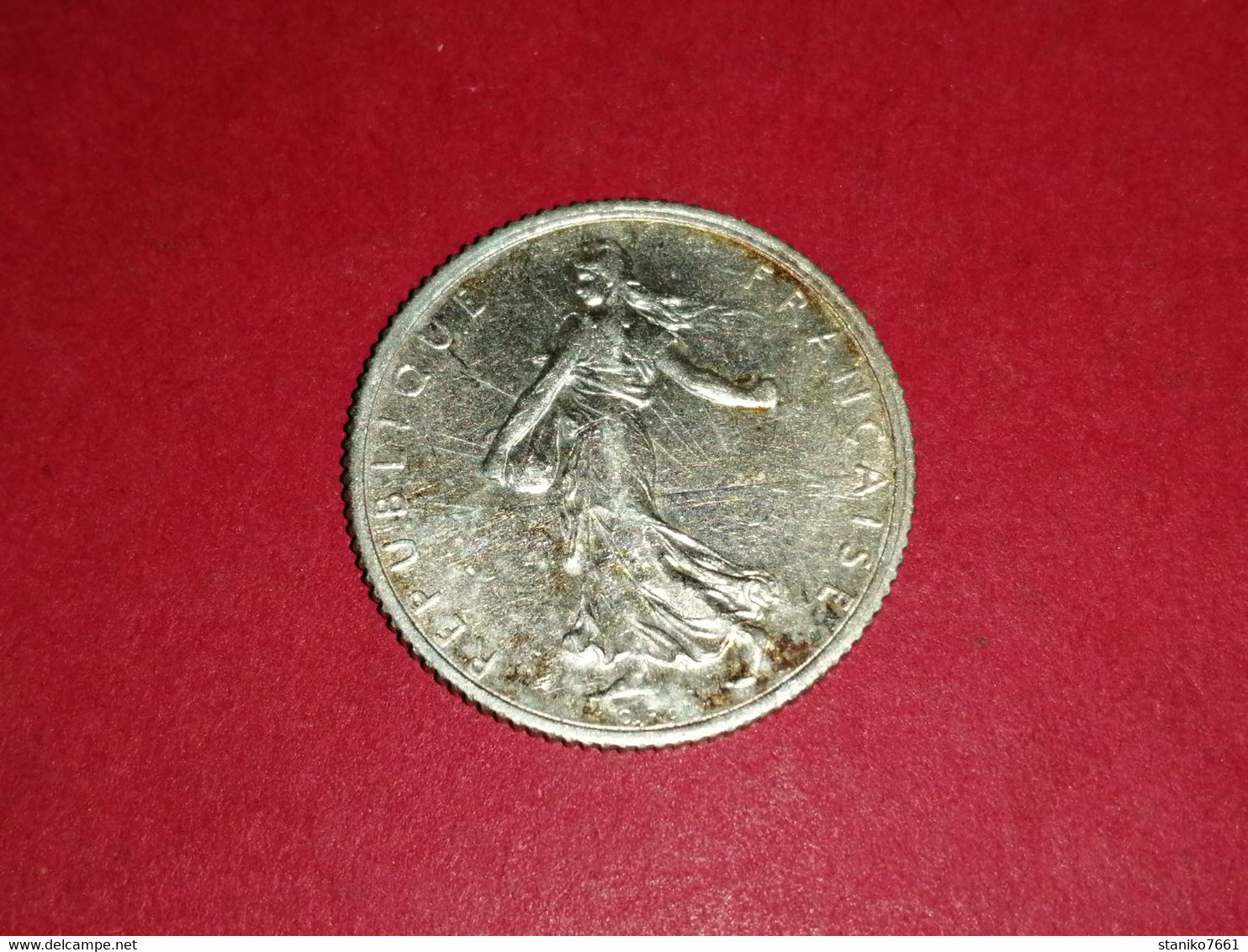 Monnaie 1 Franc 1917 Argent Semeuse TTB +++ Non Nettoyé VOIR PHOTOS - Altri & Non Classificati