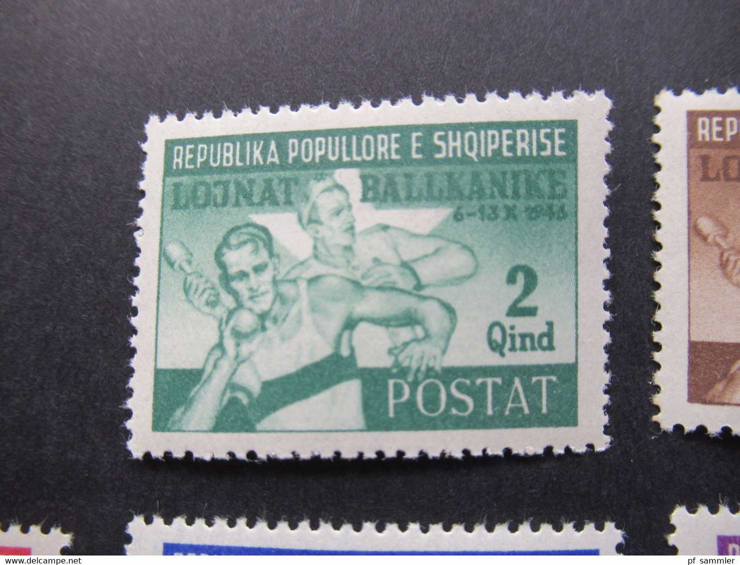 Albanien 1946 Satz Balkanspiele Tirana / Lojnat Ballkanike Nr. 408 / 414 KW 120€ - Albania