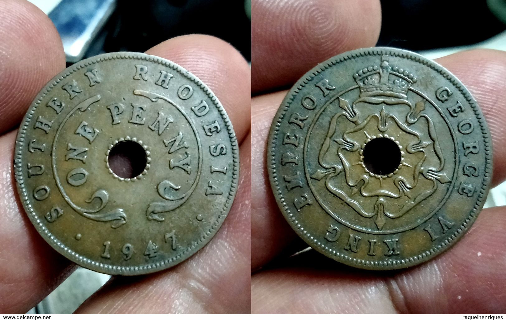 SOUTHERN RHODESIA PENNY 1947 Km#8a (CX#01-1008) - Rhodésie