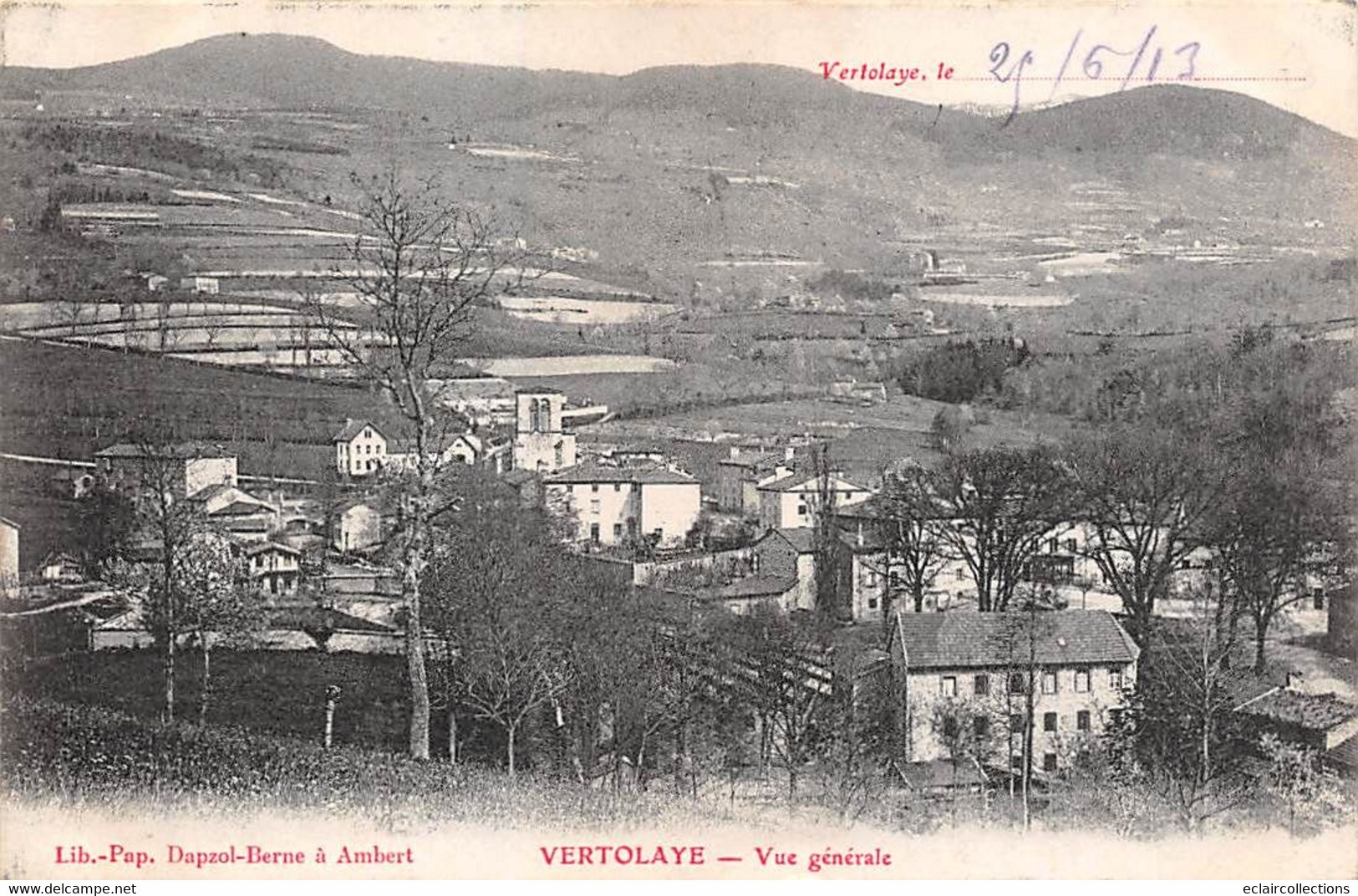 Vertolaye         63         Vue Générale                  (voir Scan) - Other & Unclassified