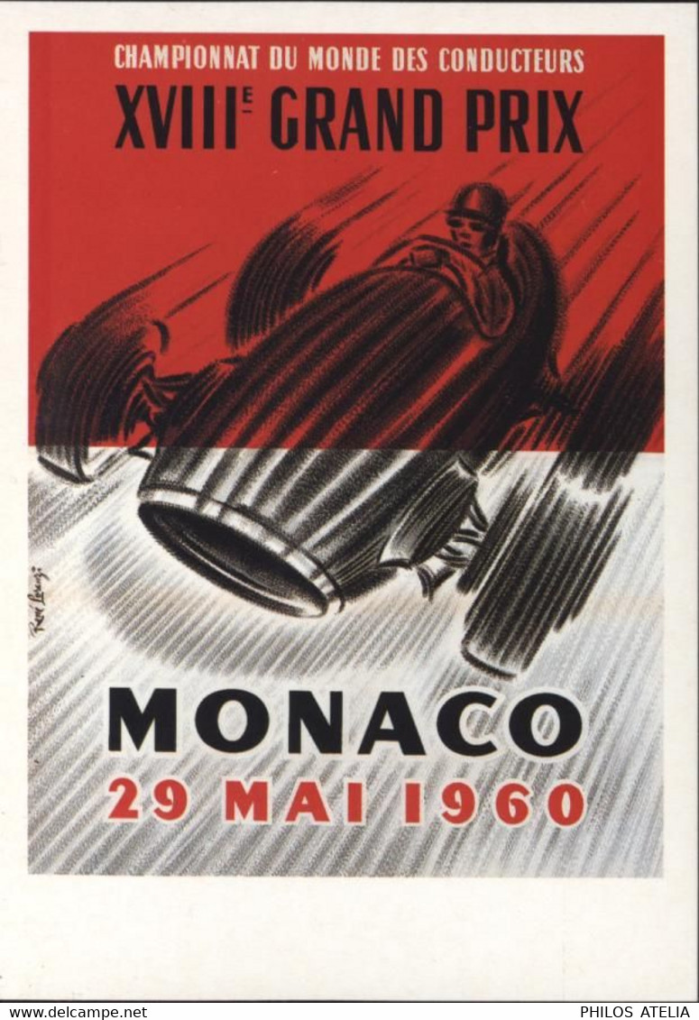 CP Championnat Du Monde Des Conducteurs XVIIIe Grand Prix Automobile Monaco 29 5 1960 Voiture F1 Musée Auto Mougins - Grand Prix / F1