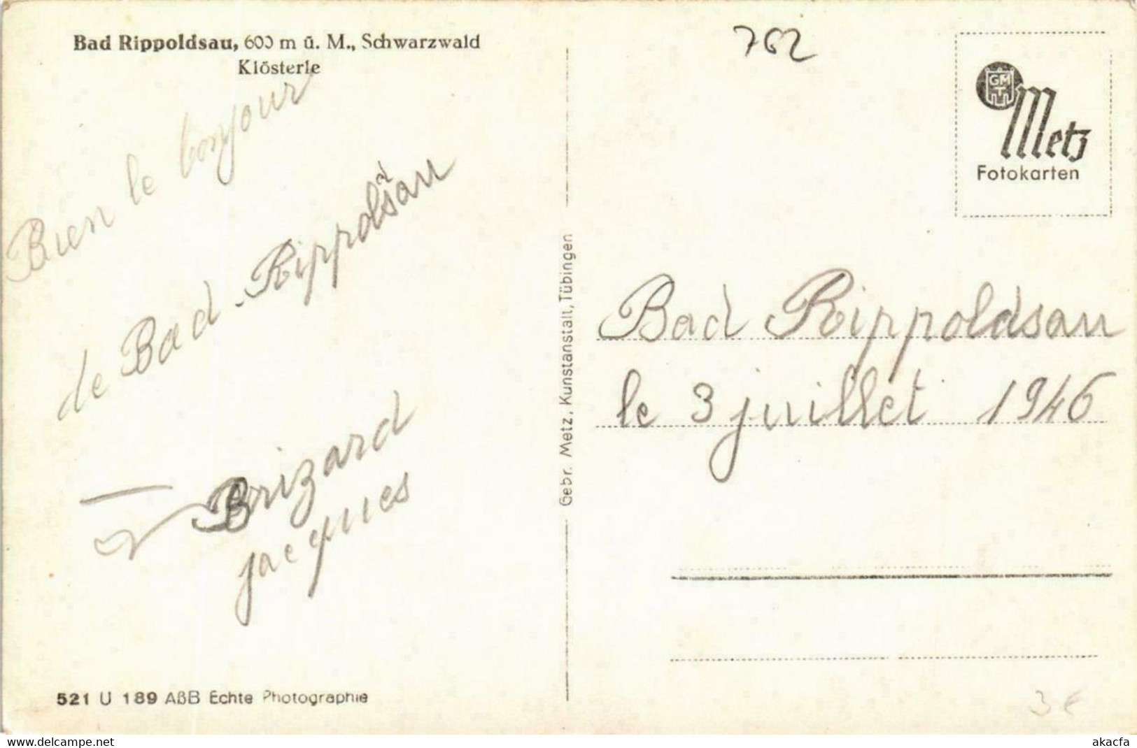 CPA AK Bad Rippoldsau Klosterle GERMANY (738777) - Bad Rippoldsau - Schapbach