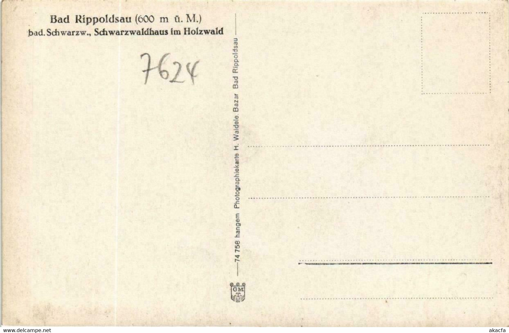 CPA AK Bad Rippoldsau GERMANY (738799) - Bad Rippoldsau - Schapbach