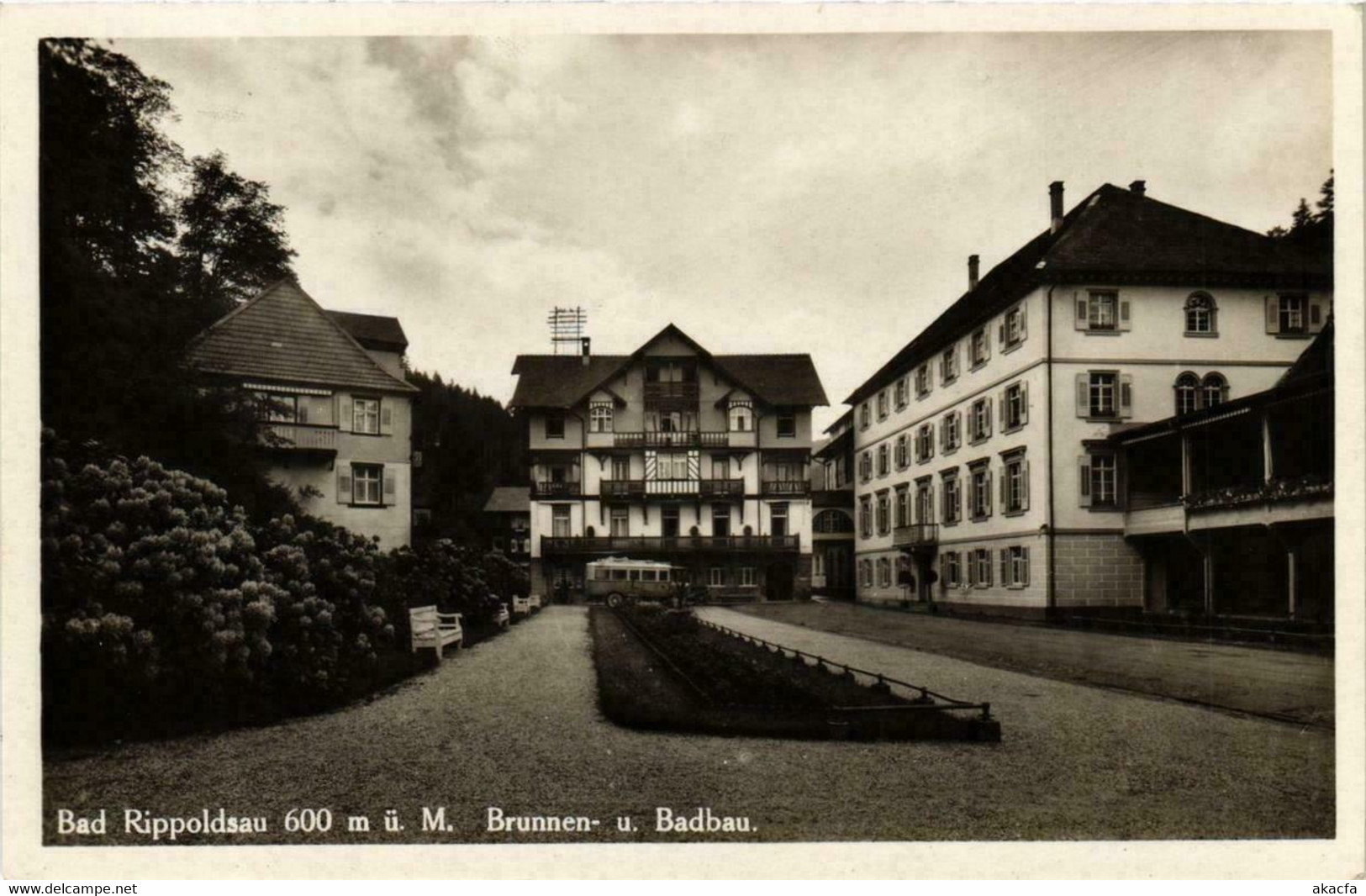 CPA AK Bad Rippoldsau Brunnen - U. Badbau GERMANY (738842) - Bad Rippoldsau - Schapbach