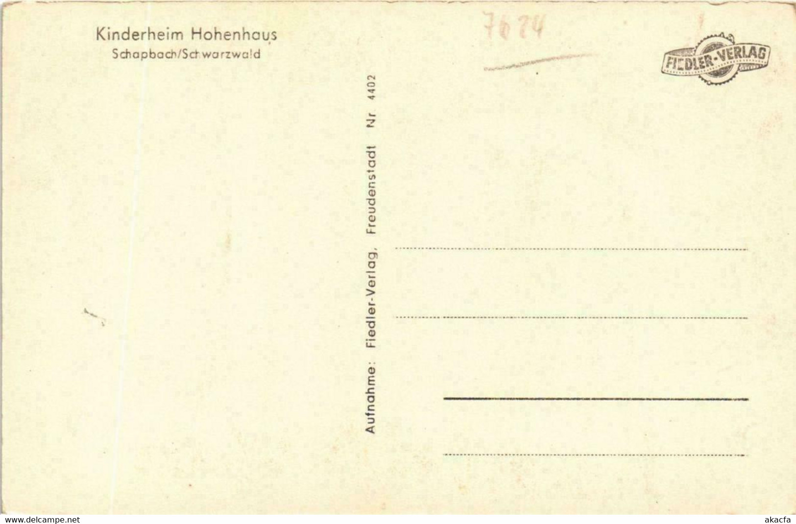 CPA AK Kinderheim Hohenhaus GERMANY (738845) - Bad Rippoldsau - Schapbach