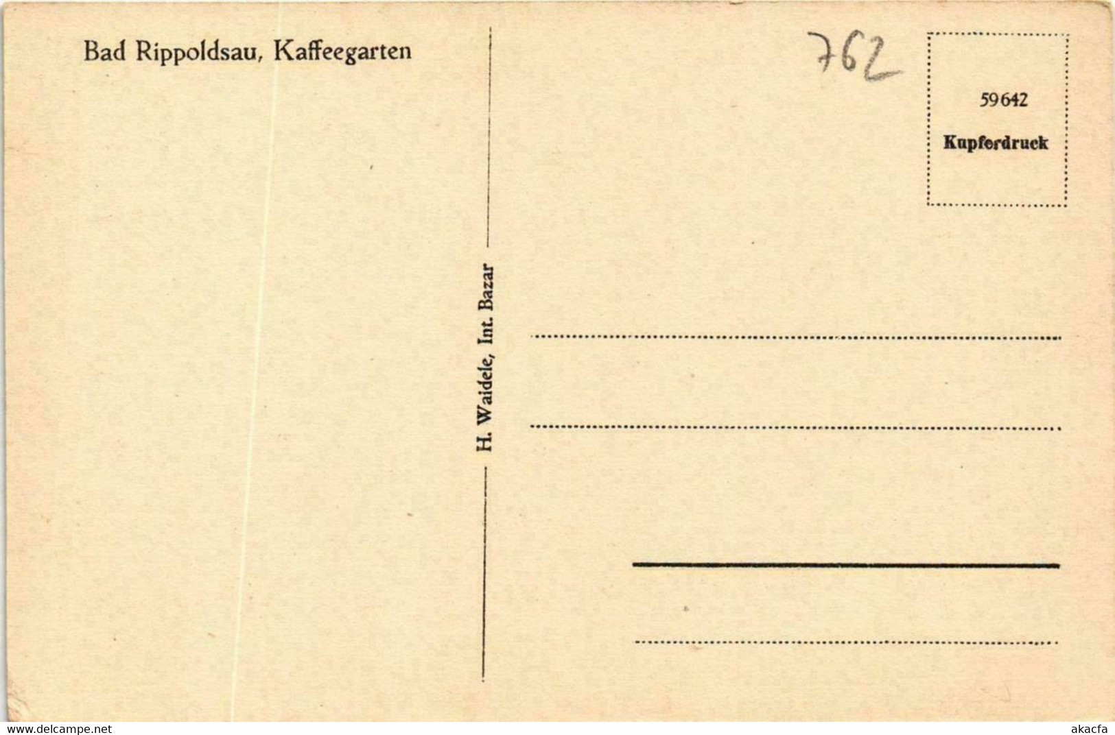 CPA AK Bad Rippoldsau Kaffeegarten GERMANY (738885) - Bad Rippoldsau - Schapbach