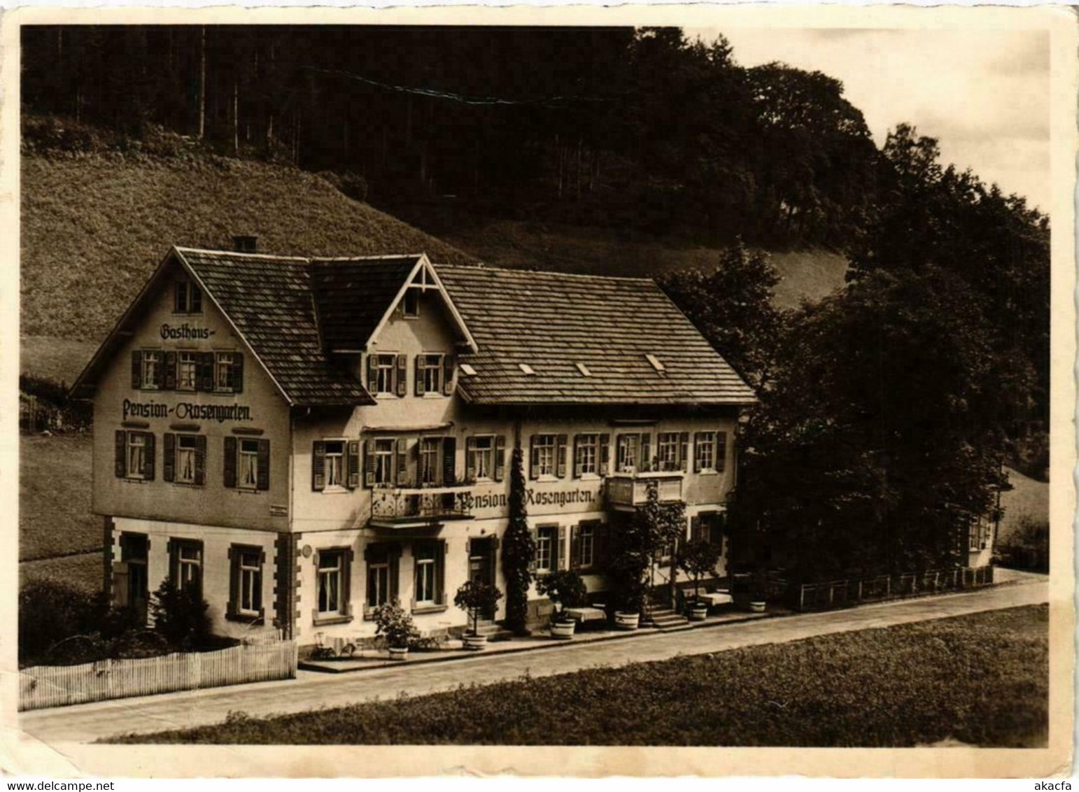 CPA AK Bad Rippoldsau Gasthaus Rosengarten GERMANY (738892) - Bad Rippoldsau - Schapbach