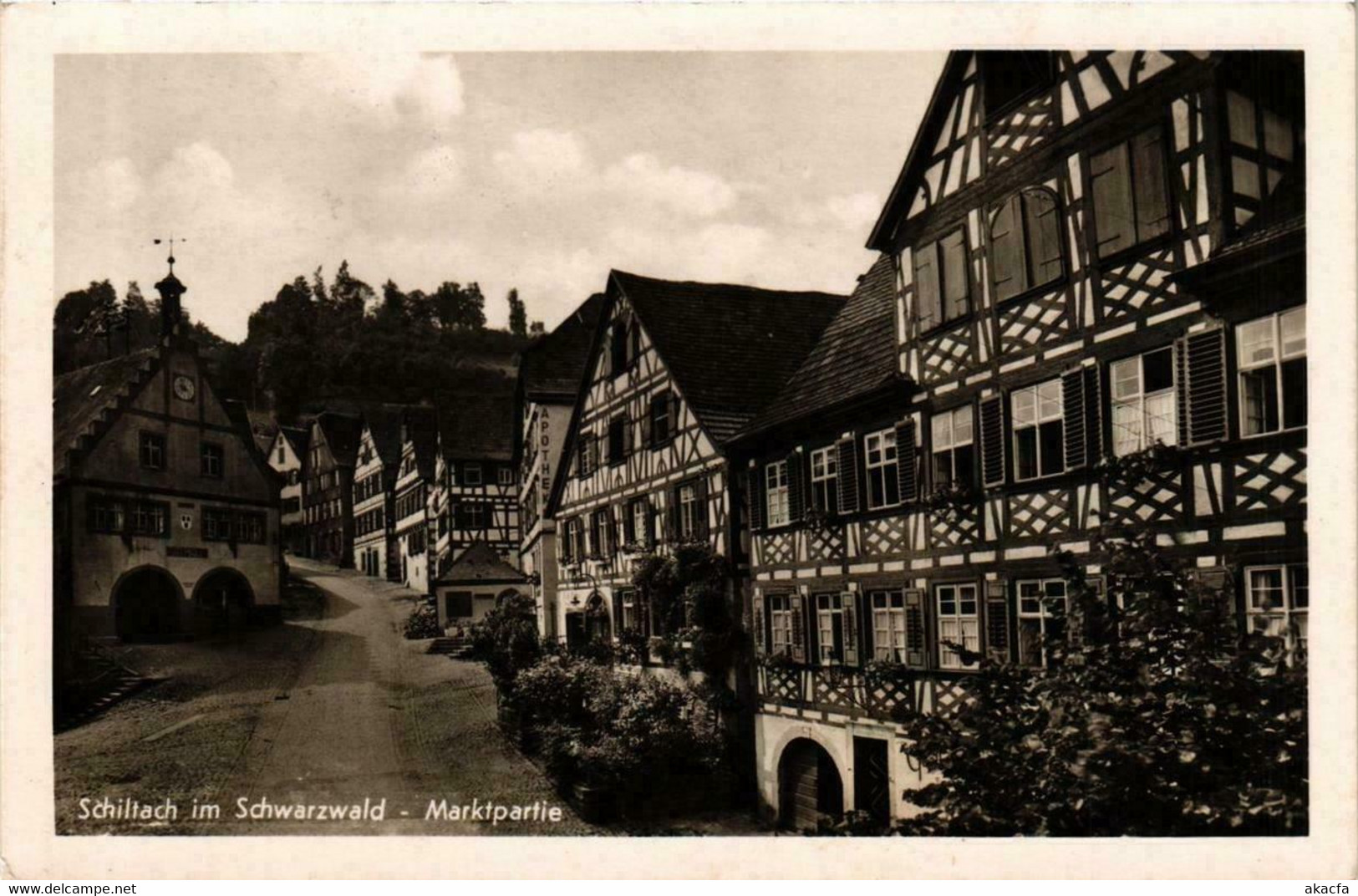 CPA AK Schiltach Im Schwarzwald Marktpartie GERMANY (738902) - Schiltach