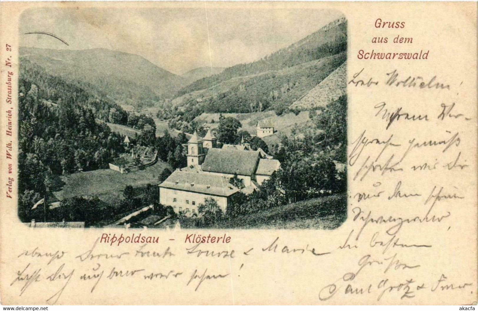 CPA AK Rippoldsau-Klosterle Gruss Aus Dem Schwarzwald GERMANY (739011) - Bad Rippoldsau - Schapbach